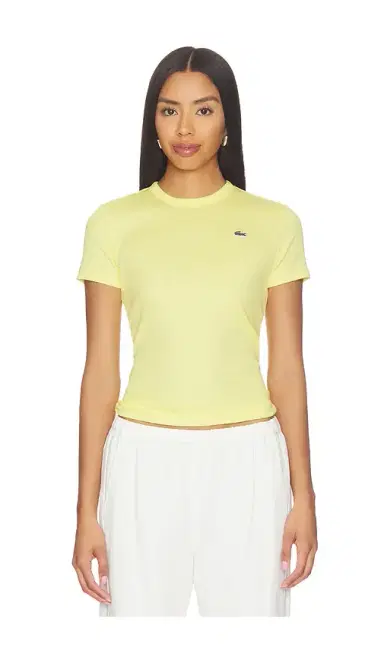 Lacoste Slim Fit Cotes Tee | Thumbnail 1 Lacoste Slim Fit Cotes Tee | Thumbnail 1