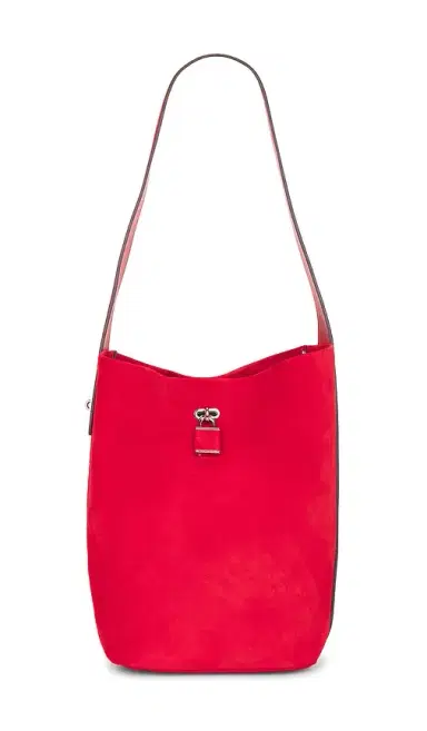 Tory Burch Suede Slim Bucket Bag | Thumbnail 1 Tory Burch Suede Slim Bucket Bag | Thumbnail 1