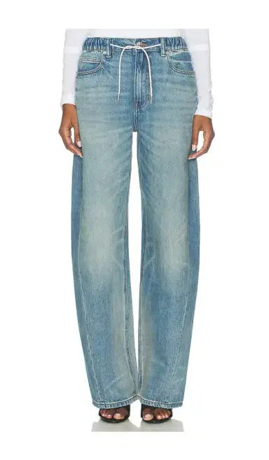 Alexander Wang Balloon Jogger Jeans With Crystal Drawcord | Thumbnail 1 Alexander Wang Balloon Jogger Jeans With Crystal Drawcord | Thumbnail 1