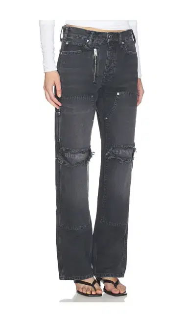 Alexander Wang Mid Rise Carpenter Jeans With Zip | Thumbnail 2 Alexander Wang Mid Rise Carpenter Jeans With Zip | Thumbnail 2