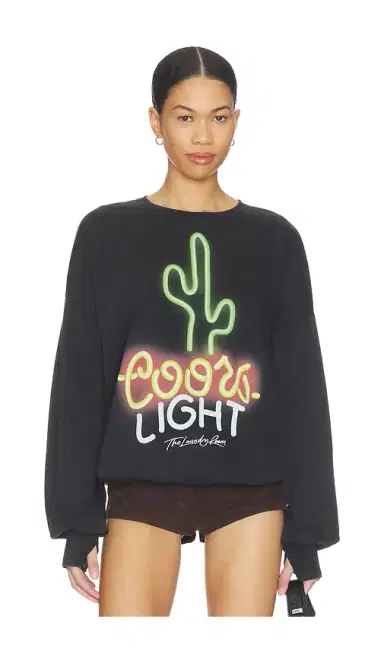 The Laundry Room Coors Light Neon Cactus Jumper | Thumbnail 1 The Laundry Room Coors Light Neon Cactus Jumper | Thumbnail 1