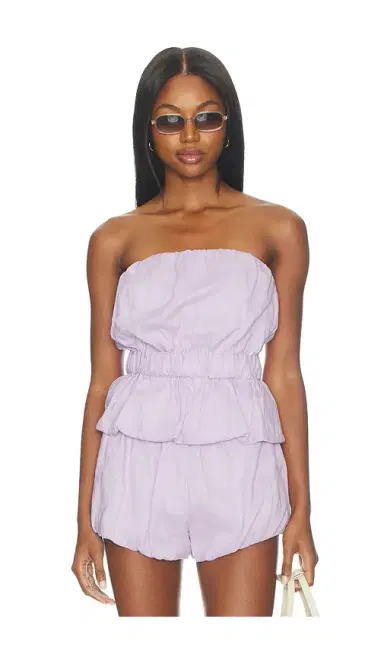 Aexae Linen Bandeau Ruched Top | Thumbnail 1 Aexae Linen Bandeau Ruched Top | Thumbnail 1