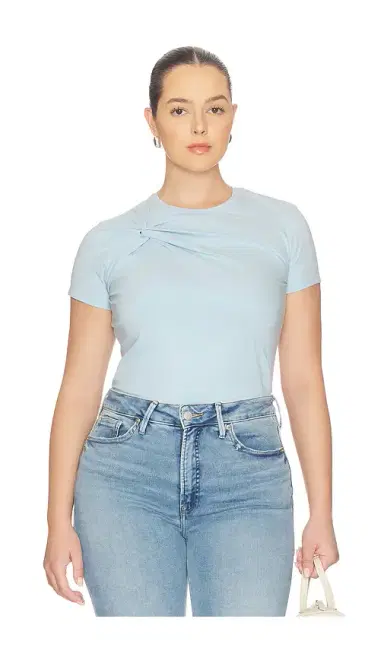 Good American Super Stretch Twist Tee Shirt | Thumbnail 2 Good American Super Stretch Twist Tee Shirt | Thumbnail 2