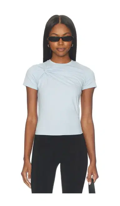 Good American Super Stretch Twist Tee Shirt | Thumbnail 1 Good American Super Stretch Twist Tee Shirt | Thumbnail 1