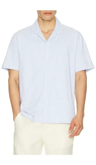 Vince Seersucker Stripe Short Sleeve Cabana Shirt | Thumbnail 1 Vince Seersucker Stripe Short Sleeve Cabana Shirt | Thumbnail 1