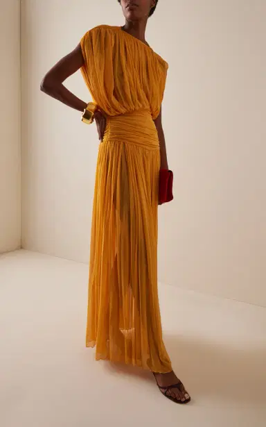 Tove Gai Draped Chiffon Maxi Dress | Thumbnail 3 Tove Gai Draped Chiffon Maxi Dress | Thumbnail 3