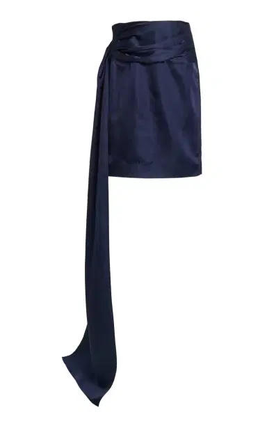 Tove Jullee Sash-Detailed Shantung Midi Skirt | Thumbnail 1 Tove Jullee Sash-Detailed Shantung Midi Skirt | Thumbnail 1