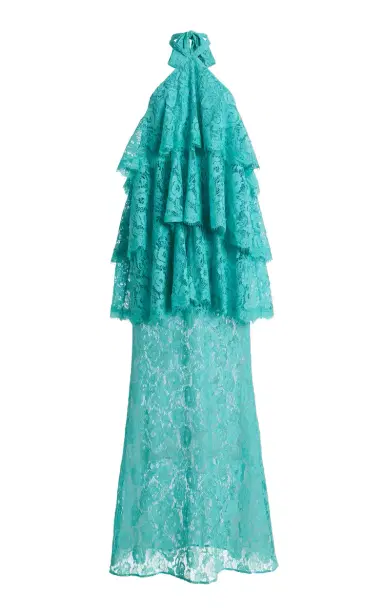 Third Form Exclusive Gaia Tiered Lace Maxi Halter Dress | Thumbnail 1 Third Form Exclusive Gaia Tiered Lace Maxi Halter Dress | Thumbnail 1