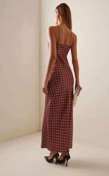 Rodarte Polka-Dot Silk-Twill Midi Dress | Thumbnail 4 Rodarte Polka-Dot Silk-Twill Midi Dress | Thumbnail 4