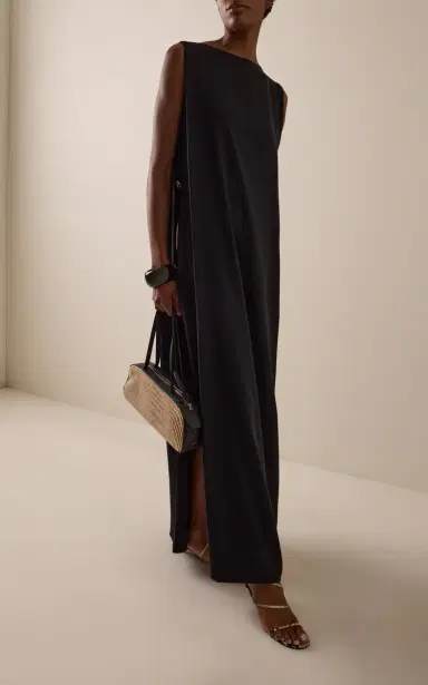 SLOAN Exclusive Crepe Boat-Neck Gown | Thumbnail 2 SLOAN Exclusive Crepe Boat-Neck Gown | Thumbnail 2