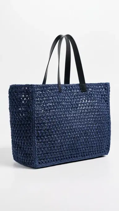 ANINE BING Large Rio Tote Marine Blue One Size | Thumbnail 4 ANINE BING Large Rio Tote Marine Blue One Size | Thumbnail 4
