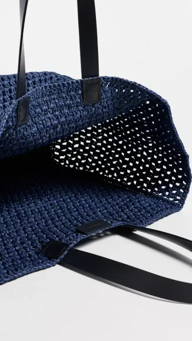 ANINE BING Large Rio Tote Marine Blue One Size | Thumbnail 6 ANINE BING Large Rio Tote Marine Blue One Size | Thumbnail 6