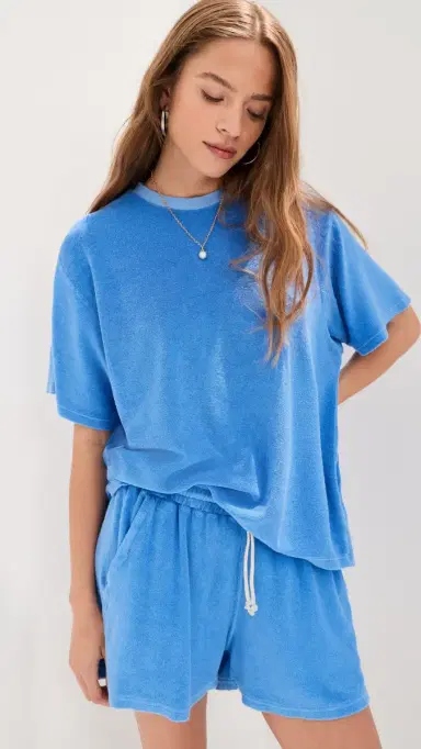 LE BOP Farrah Terry Tee Marina S | Thumbnail 2 LE BOP Farrah Terry Tee Marina S | Thumbnail 2
