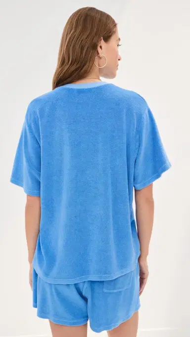 LE BOP Farrah Terry Tee Marina S | Thumbnail 3 LE BOP Farrah Terry Tee Marina S | Thumbnail 3