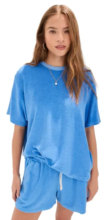 LE BOP Farrah Terry Tee Marina S | Thumbnail 1 LE BOP Farrah Terry Tee Marina S | Thumbnail 1