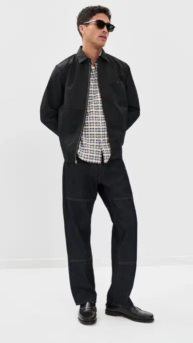 rag & bone Karl Nylon Zip Shirt Jacket Black L | Thumbnail 5 rag & bone Karl Nylon Zip Shirt Jacket Black L | Thumbnail 5