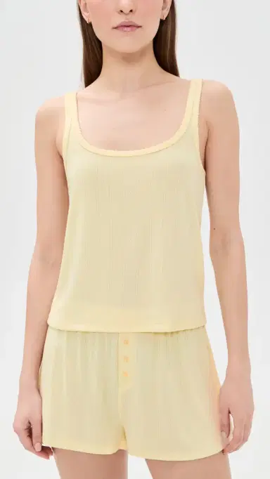 HONEYDEW Blissful Tank Shortie Pajama Set Rays | Thumbnail 2 HONEYDEW Blissful Tank Shortie Pajama Set Rays | Thumbnail 2