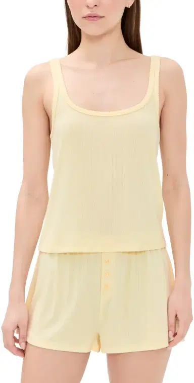HONEYDEW Blissful Tank Shortie Pajama Set Rays | Thumbnail 1 HONEYDEW Blissful Tank Shortie Pajama Set Rays | Thumbnail 1