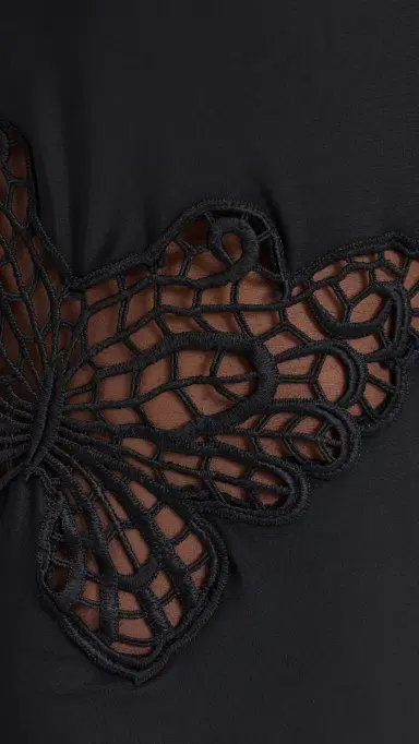 L'AGENCE Remi Butterfly Crochet One Piece Black | Thumbnail 6 L'AGENCE Remi Butterfly Crochet One Piece Black | Thumbnail 6