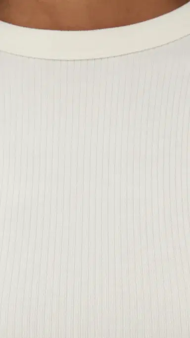 Madewell Drapey Rib Long-Sleeve Tee Winter White | Thumbnail 6 Madewell Drapey Rib Long-Sleeve Tee Winter White | Thumbnail 6