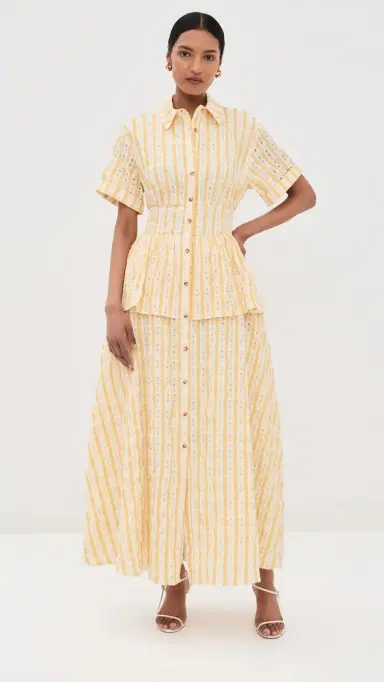 Rosie Assoulin Boogie Woogie Bugle Boy Dress Yellow 6 | Thumbnail 3 Rosie Assoulin Boogie Woogie Bugle Boy Dress Yellow 6 | Thumbnail 3
