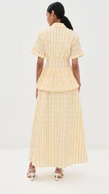 Rosie Assoulin Boogie Woogie Bugle Boy Dress Yellow 6 | Thumbnail 4 Rosie Assoulin Boogie Woogie Bugle Boy Dress Yellow 6 | Thumbnail 4
