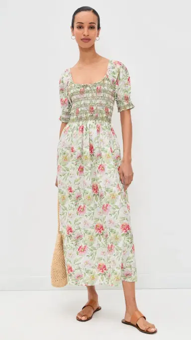 Hill House Home The Madeline Nap Dress Peony Chintz | Thumbnail 2 Hill House Home The Madeline Nap Dress Peony Chintz | Thumbnail 2