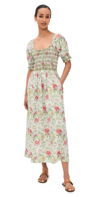 Hill House Home The Madeline Nap Dress Peony Chintz | Thumbnail 1 Hill House Home The Madeline Nap Dress Peony Chintz | Thumbnail 1