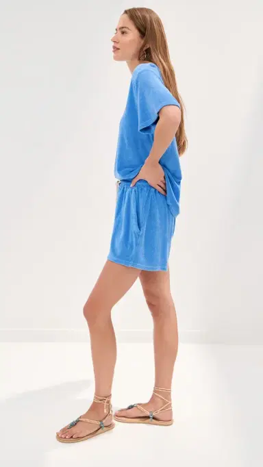 LE BOP Farrah Terry Shorts Marina | Thumbnail 4 LE BOP Farrah Terry Shorts Marina | Thumbnail 4