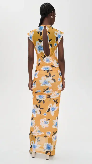 De Loreta elodi Dress Peonia Yellow | Thumbnail 3 De Loreta elodi Dress Peonia Yellow | Thumbnail 3