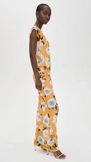 De Loreta elodi Dress Peonia Yellow | Thumbnail 4 De Loreta elodi Dress Peonia Yellow | Thumbnail 4