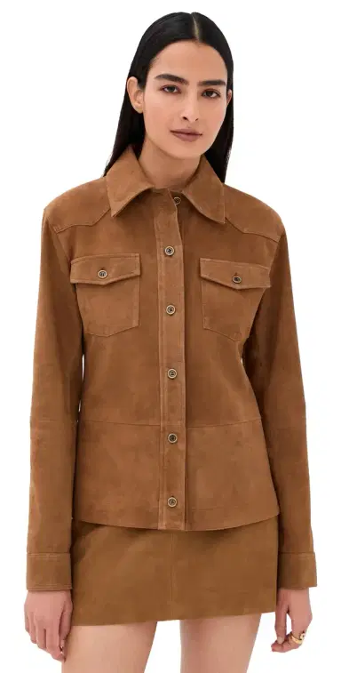 ARMA Faye Goat Suede Jacket Whiskey | Thumbnail 1 ARMA Faye Goat Suede Jacket Whiskey | Thumbnail 1