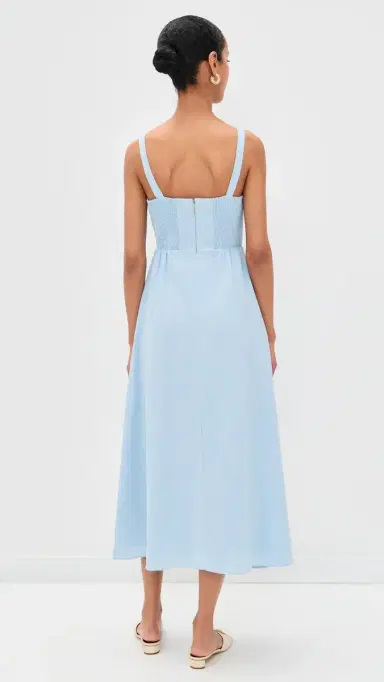 Cleobella arceline Midi Dress Glacier Lake | Thumbnail 3 Cleobella arceline Midi Dress Glacier Lake | Thumbnail 3