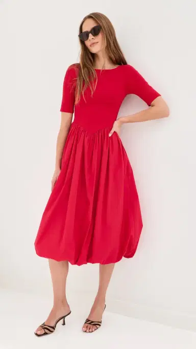 LE BOP Gracie Dress Poppy Red | Thumbnail 2 LE BOP Gracie Dress Poppy Red | Thumbnail 2