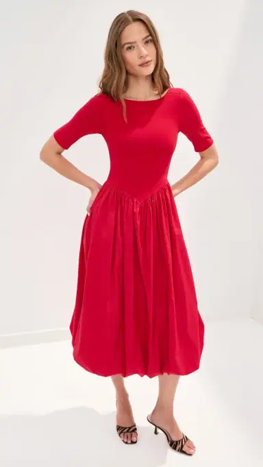 LE BOP Gracie Dress Poppy Red | Thumbnail 5 LE BOP Gracie Dress Poppy Red | Thumbnail 5