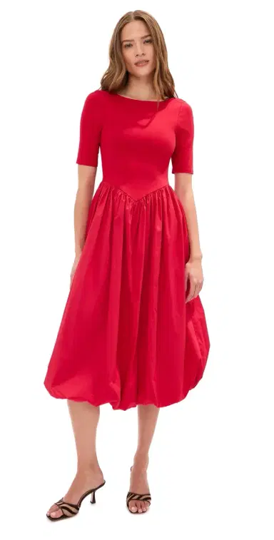 LE BOP Gracie Dress Poppy Red | Thumbnail 1 LE BOP Gracie Dress Poppy Red | Thumbnail 1