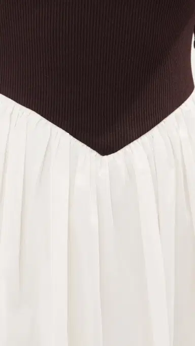 LE BOP Gracie Dress Chocolate Rib/White | Thumbnail 6 LE BOP Gracie Dress Chocolate Rib/White | Thumbnail 6