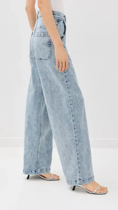 Another Tomorrow Carpenter Denim Pants Light Blue Wash | Thumbnail 4 Another Tomorrow Carpenter Denim Pants Light Blue Wash | Thumbnail 4