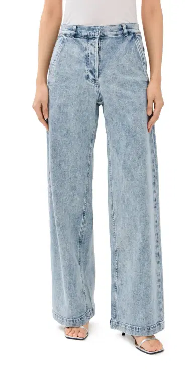 Another Tomorrow Carpenter Denim Pants Light Blue Wash | Thumbnail 1 Another Tomorrow Carpenter Denim Pants Light Blue Wash | Thumbnail 1
