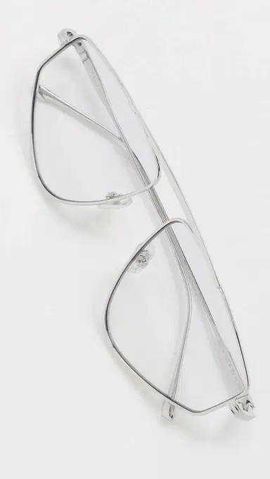 Elisa Johnson Riley Glasses Silver Metal Purple Lens One Size | Thumbnail 5 Elisa Johnson Riley Glasses Silver Metal Purple Lens One Size | Thumbnail 5
