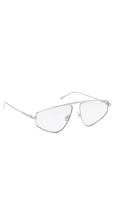 Elisa Johnson Riley Glasses Silver Metal Purple Lens One Size | Thumbnail 1 Elisa Johnson Riley Glasses Silver Metal Purple Lens One Size | Thumbnail 1