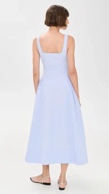Proenza Schouler White Label Kendall Dress in Tech Cotton Sky | Thumbnail 3 Proenza Schouler White Label Kendall Dress in Tech Cotton Sky | Thumbnail 3