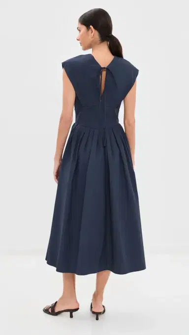 Rosie Assoulin In Full Bloom Dress Navy 6 | Thumbnail 3 Rosie Assoulin In Full Bloom Dress Navy 6 | Thumbnail 3