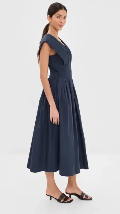 Rosie Assoulin In Full Bloom Dress Navy 6 | Thumbnail 4 Rosie Assoulin In Full Bloom Dress Navy 6 | Thumbnail 4