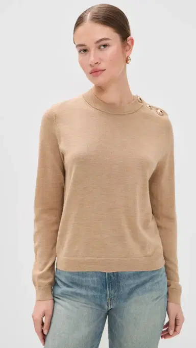 Ba&sh Pull Byleil Sweater Beige Chine | Thumbnail 2 Ba&sh Pull Byleil Sweater Beige Chine | Thumbnail 2