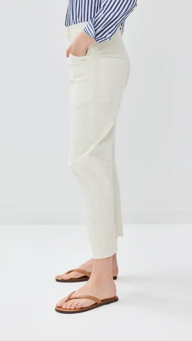 Nili Lotan Shon Corduroy Pants Stone | Thumbnail 4 Nili Lotan Shon Corduroy Pants Stone | Thumbnail 4