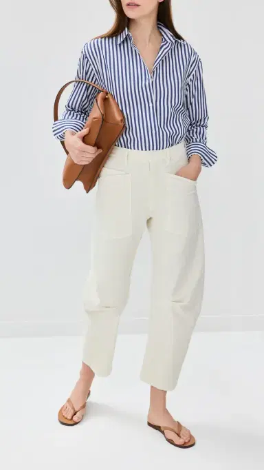 Nili Lotan Shon Corduroy Pants Stone | Thumbnail 5 Nili Lotan Shon Corduroy Pants Stone | Thumbnail 5