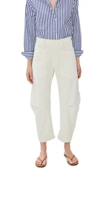 Nili Lotan Shon Corduroy Pants Stone | Thumbnail 1 Nili Lotan Shon Corduroy Pants Stone | Thumbnail 1