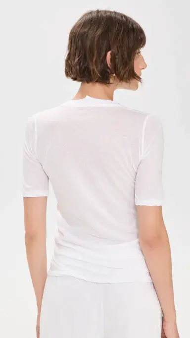ALL THREE Victoria Tissue Cotton T-Shirt White | Thumbnail 3 ALL THREE Victoria Tissue Cotton T-Shirt White | Thumbnail 3