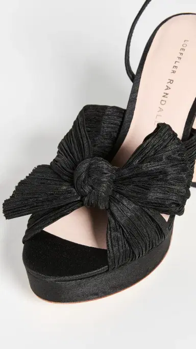 Loeffler Randall Pleated Platform Sandals Black | Thumbnail 6 Loeffler Randall Pleated Platform Sandals Black | Thumbnail 6
